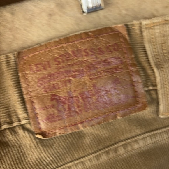 Levis 549 Low Loose Corduroy Pants Mens 36x29 Tan Brown - SIZE‎ NOTE - Picture 3 of 9